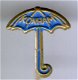 Konham paraplu blauw op koper speldje ( BOEK 1 NR 096 ) - 1 - Thumbnail