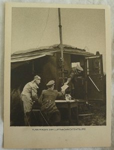 Postkaart / Postkarte, Verlag Die Wehrmacht, Funkwagen der Luftnachrichtentruppe, jaren'40.