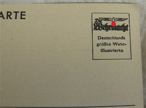 Postkaart / Postkarte, Verlag Die Wehrmacht, Funkwagen der Luftnachrichtentruppe, jaren'40. - 2