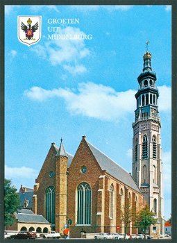 ZLD MIDDELBURG Groeten uit, Lange Jan met nieuwe kerk - 1