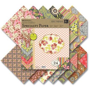 SALE NIEUW vel dubbelzijdig scrappapier 4 Oxford Amy Butler Tea Box van K&Company - 3