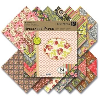 SALE NIEUW vel dubbelzijdig flocked scrappapier 6 Lacework Amy Butler Tea Box van K&Company - 3