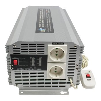 Omvormer 12 - 230 V 2500 W 2x wcd, HQ-INV2500/12 - 2