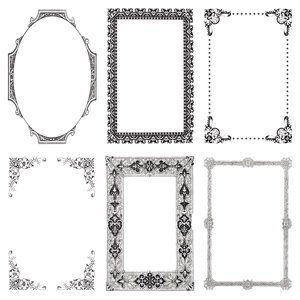 SALE NIEUW vel transparante overlay sheet Narratives / Antique Frames van Creative Imaginations - 1