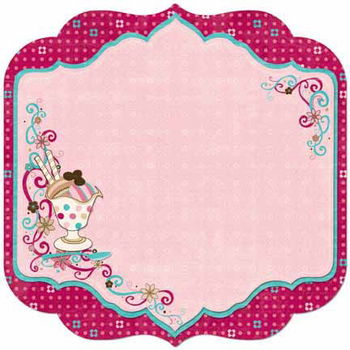 SALE! NIEUW vel scrappapier die-cut Sweet Tooth van Bo Bunny - 1