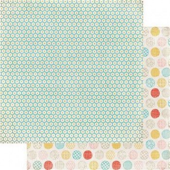 SALE NIEUW vel dubbelzijdig scrappapier Paper Cottage / Afghan Basic Grey - 1