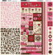 SALE! NIEUW! Combo stickervel Crazy Love 30,5 X 30.5 cm van Bo Bunny - 1 - Thumbnail