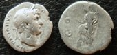 Zilveren denarius romeinse keizer Hadrianus (3) - 1 - Thumbnail