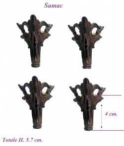 === 4 Klokstel pootjes = samac = oud === 29169