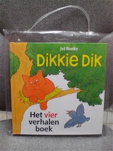 Dikkie Dik  Jet Boeke Het vier verhalenboek in tasje  Nieuw!!
