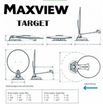 MAXVIEW TARGET 65 CENTIMETER VOL AUTOMATISCHE SCHOTEL - 3