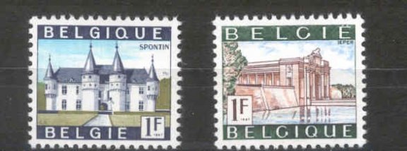 België 1967 Touristische zegels ** - 1