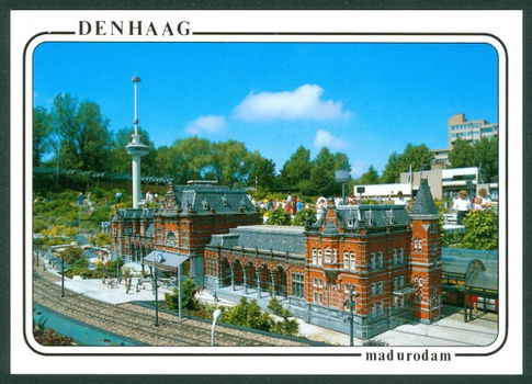 ZH DEN HAAG (s-Gravenhage) Miniatuurstad Madurodam, CS Amsterdam en Euromast - 1