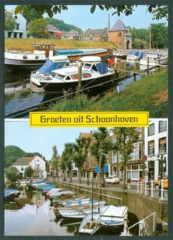 ZH SCHOONHOVEN Groeten uit, stadspoort en haven - 1