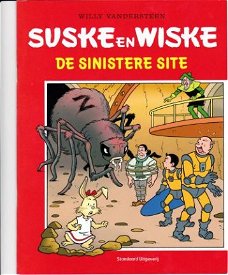 Suske en Wiske de sinistere site reclame uitgave page