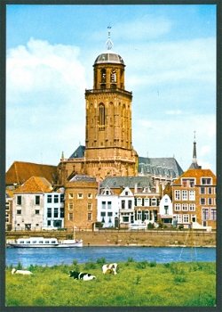 OV DEVENTER Groeten uit, IJsselfront met Grote Kerk - 1