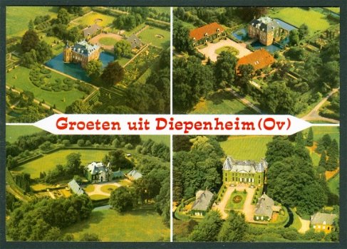 OV DIEPENHEIM Groeten uit, luchtfoto s kastelen Weldam Warmelo Diepenheim Nijenhuis - 1
