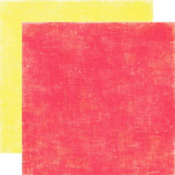 SALE NIEUW vel dubbelzijdig scrappapier Happy Days / Red / Yellow van Echo Park - 1