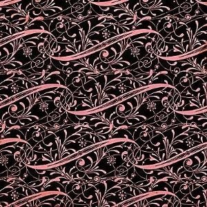 SALE NIEUW vel scrappapier Tres Chic 12 Black/Pink Flourish van DCWV - 1