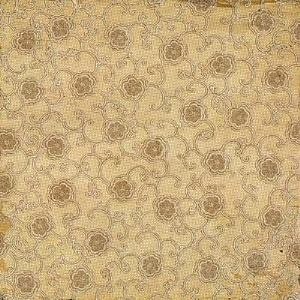 SALE NIEUW vel glitter scrappapier Tres Chic 17 Brown Floral van DCWV - 1