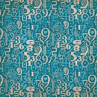 SALE NIEUW vel scrappapier Type Of Art 5 Blue Numbers van DCWV - 1