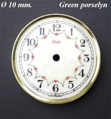 === Wijzerplaatje = Green porselyn = gebruikt === 18384