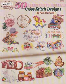 50 Cross Stitch Designs by Sam Hawkins book 3555.GERESERVEERD - 1