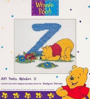 Disney Winnie the Pooh Letter Z Kruissteekpatroon - 1