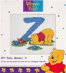 Disney Winnie the Pooh Letter Z Kruissteekpatroon