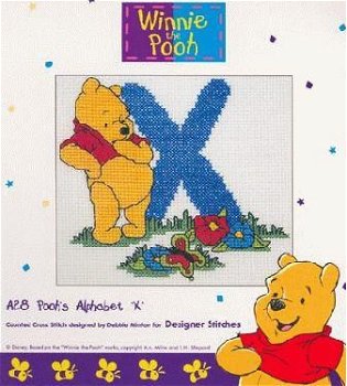 Disney Winnie the Pooh Letter X Kruissteekpatroon - 1