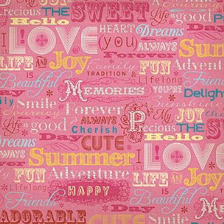 SALE NIEUW vel gloss scrappapier Type Of Art 12 Love Words van DCWV - 1