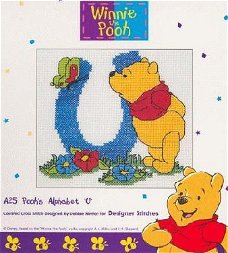 Disney Winnie the Pooh Letter U Kruissteekpatroon