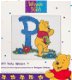 Disney Winnie the Pooh Letter P Kruissteekpatroon - 1 - Thumbnail