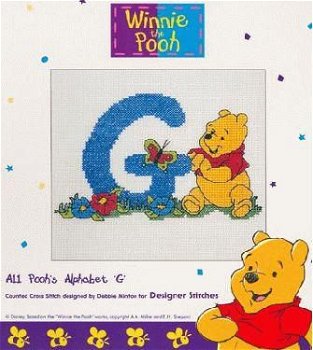 Disney Winnie the Pooh Letter G Kruissteekpatroon - 1