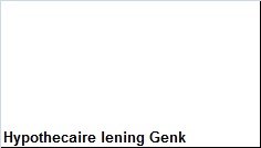 Hypothecaire lening Genk - 1
