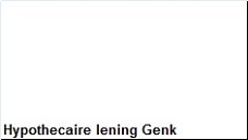 Hypothecaire lening Genk