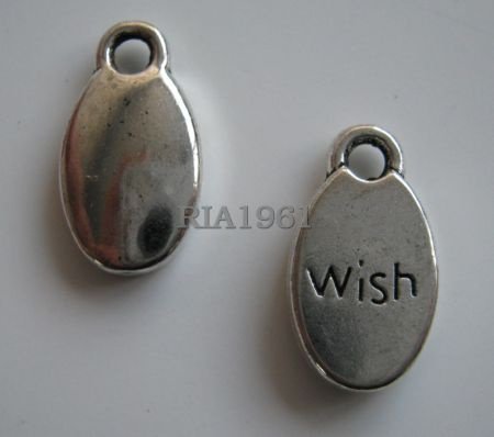 bedeltje/charm op=op :wish - 16x9 mm - nr. 1