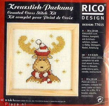 Rico Design 77615 kruissteek pakket met houten lijst - 1