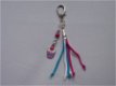 ** Gehaakte sleutelhanger / tashanger Cupcake (fuchsia) - 1 - Thumbnail