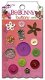 SALE NIEUW Buttons / knopen 13 pcs Garden Girl van Bo Bunny - 1 - Thumbnail