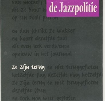 DE JAZZPOLITIE - ZE ZIJN TERUG 2 TrackCDSingle - 1