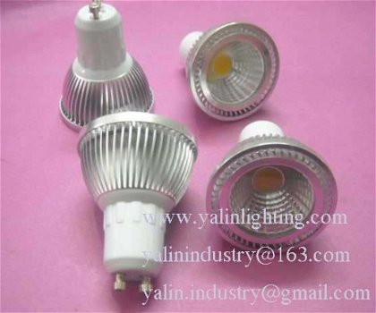 3W COB LED spot lamp, GU10/E27/MR16 LED-spot, verlichting - 4