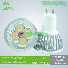 GU10 dimbare LED spot lamp, high power MR16/E27 spotlight