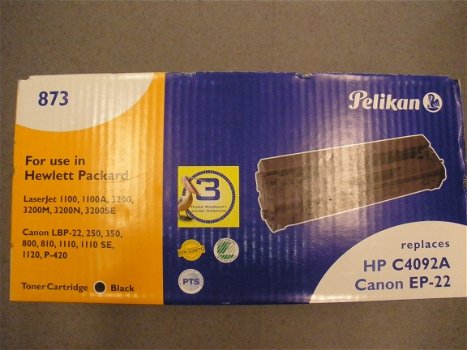 Pelikan 873 Toner cartridge vervangt HP4092A - 1