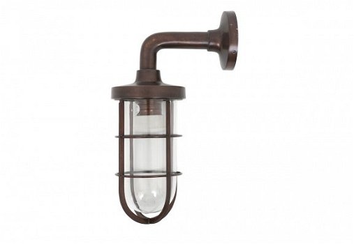 Tristan muurlamp wandlamp antiek donker koper - 3
