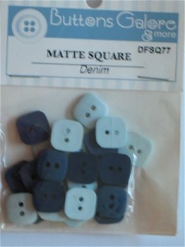 Buttons mat square denim 2 - 1