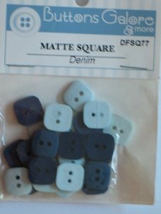 Buttons mat square denim 2