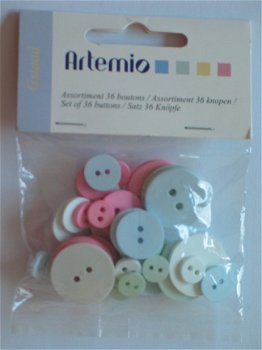 Artemio buttons pastel - 1