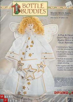 Dimensions 62155 Bottle Buddies Winter White Angel - 1