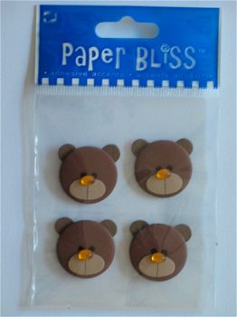 Paper bliss embellishments bears - 1